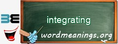 WordMeaning blackboard for integrating